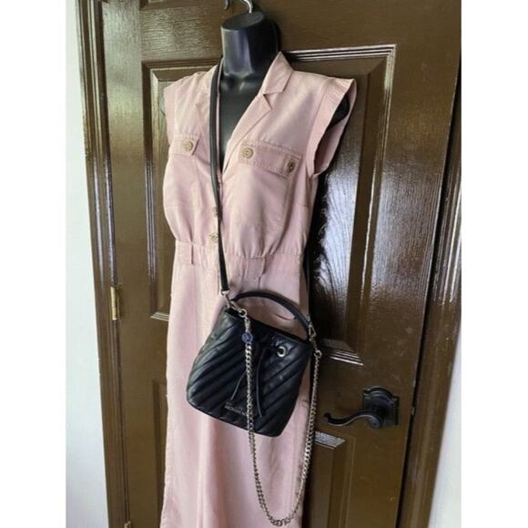 Michael Kors Suri Small Vegan Black Faux Leather Cross Body Bag - Picture 7 of 8